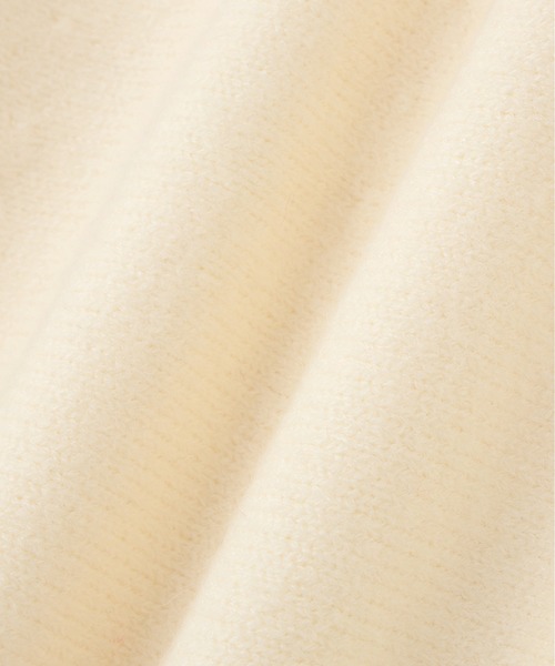 N.（N. Natural Beauty Basic）（エヌエヌナチュラルビューティーベーシック）の「襟付きペプラムニット（ニット/セーター・レディース・レッド/チャコールグレー/オフホワイト・MEDIUM）」の5枚目の写真