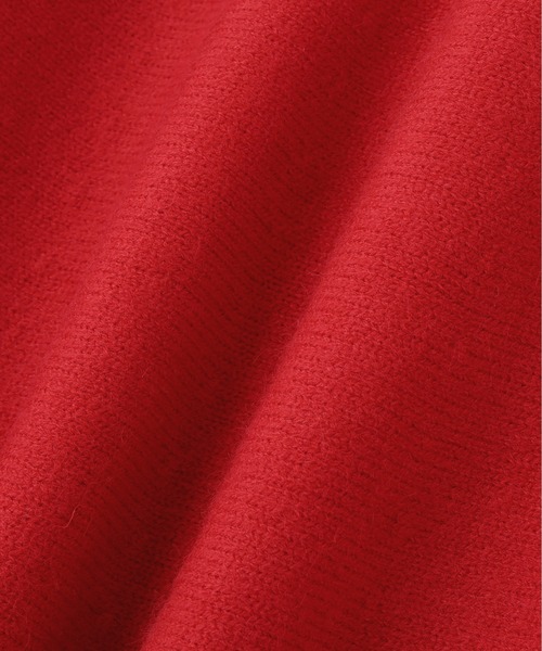 N.（N. Natural Beauty Basic）（エヌエヌナチュラルビューティーベーシック）の「襟付きペプラムニット（ニット/セーター・レディース・レッド/チャコールグレー/オフホワイト・MEDIUM）」の9枚目の写真