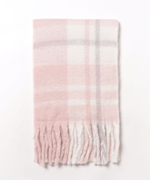 INGNI（イング）の「チェックボリュームストール（ストール/ショール・レディース・グレー/ピンク/ベージュ・ONE SIZE）」の9枚目の写真