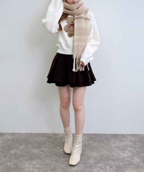 INGNI（イング）の「チェックボリュームストール（ストール/ショール・レディース・グレー/ピンク/ベージュ・ONE SIZE）」の20枚目の写真