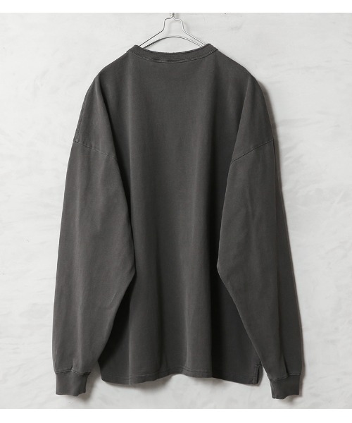 WAIPER.inc（ワイパーインク）の「Goodwear グッドウェア 2W7-65208 USAコットン ガーメントダイ L/S ヘンリーネック Tシャツ SUPER BIG（Tシャツ/カットソー・メンズ・グリーン系その他/ブルー系その他/イエロー/ピンク/チャコールグレー・S/M/L/XL）」の6枚目の写真