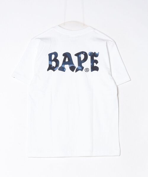 A BATHING APE(アベイシングエイプ)の「COLOR CAMO BAPE LOGO TEE(Tシャツ/カットソー・レディース・ブラック×ブルー/ホワイト×ピンク/ブラック×ピンク/ホワイト×ネイビー・MEDIUM/X-SMALL/SMALL)」の9枚目の写真
