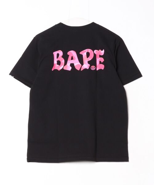 A BATHING APE(アベイシングエイプ)の「COLOR CAMO BAPE LOGO TEE(Tシャツ/カットソー・レディース・ブラック×ブルー/ホワイト×ピンク/ブラック×ピンク/ホワイト×ネイビー・MEDIUM/X-SMALL/SMALL)」の10枚目の写真