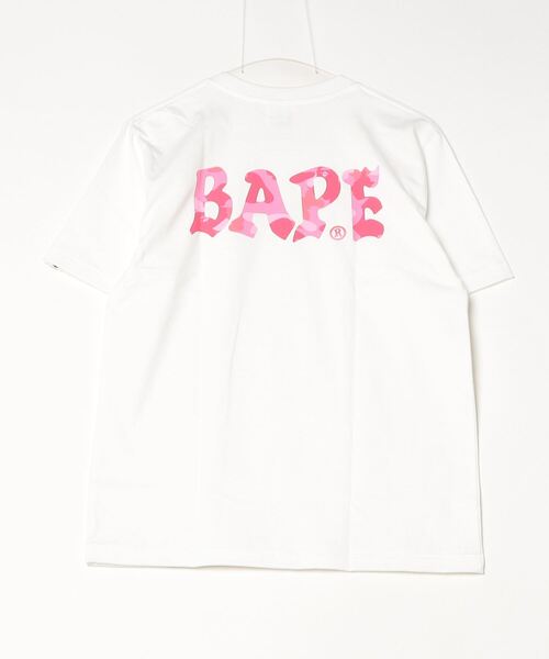 A BATHING APE(アベイシングエイプ)の「COLOR CAMO BAPE LOGO TEE(Tシャツ/カットソー・レディース・ブラック×ブルー/ホワイト×ピンク/ブラック×ピンク/ホワイト×ネイビー・MEDIUM/X-SMALL/SMALL)」の11枚目の写真