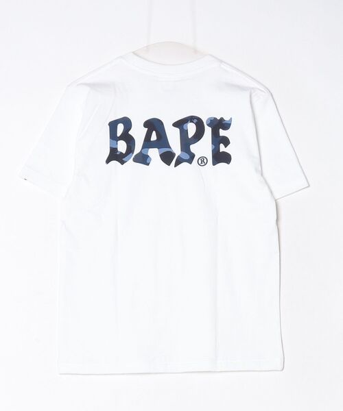 A BATHING APE(アベイシングエイプ)の「COLOR CAMO BAPE LOGO TEE(Tシャツ/カットソー・レディース・ブラック×ブルー/ホワイト×ピンク/ブラック×ピンク/ホワイト×ネイビー・MEDIUM/X-SMALL/SMALL)」の12枚目の写真