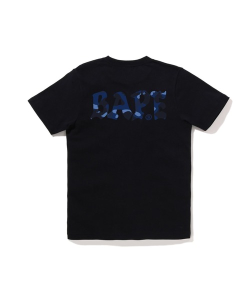A BATHING APE(アベイシングエイプ)の「COLOR CAMO BAPE LOGO TEE(Tシャツ/カットソー・レディース・ブラック×ブルー/ホワイト×ピンク/ブラック×ピンク/ホワイト×ネイビー・MEDIUM/X-SMALL/SMALL)」の7枚目の写真