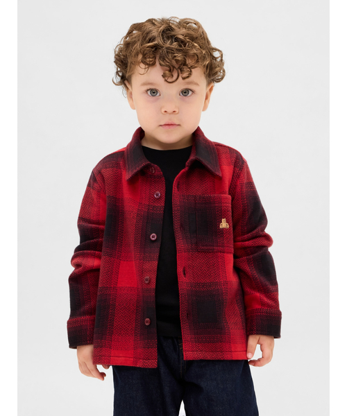 GAP（ギャップ）の「プレイド フロントボタン シャツ (幼児・ベビー)（シャツ/ブラウス・キッズ・ブルー/レッド系その他/グリーン系その他・70cm/80ｃｍ/90cm/95cm/100cm/105cm/110cm）」の3枚目の写真