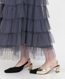 SVEC（シュベック）の「メタリックバイカラー パンプス ローヒール（パンプス）」