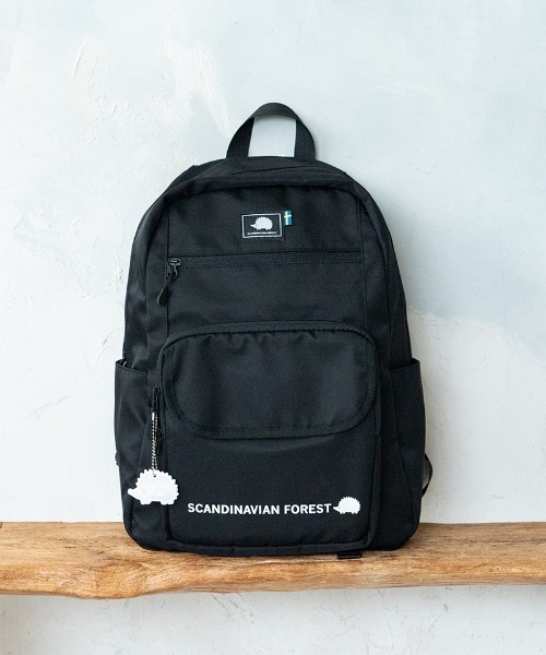 SCANDINAVIAN FOREST（スカンジナビアン・フォレスト）の「フラップポケットリュック＜撥水加工＞（バックパック/リュック・レディース・アイボリー/チャコールグレー/ブラック・FREE）」の17枚目の写真