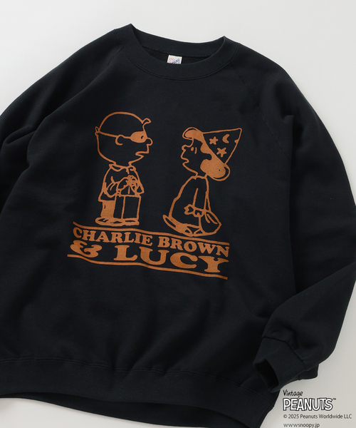 Vintage PEANUTS（ビンテージピーナッツ）の「PEANUTS / ピーナッツ 別注  FANTASY A&G INC プリント スウェット（スウェット・メンズ・ブラック/マスタード/ネイビー/グレー/アイボリー・X-LARGE/LARGE/MEDIUM）」の3枚目の写真