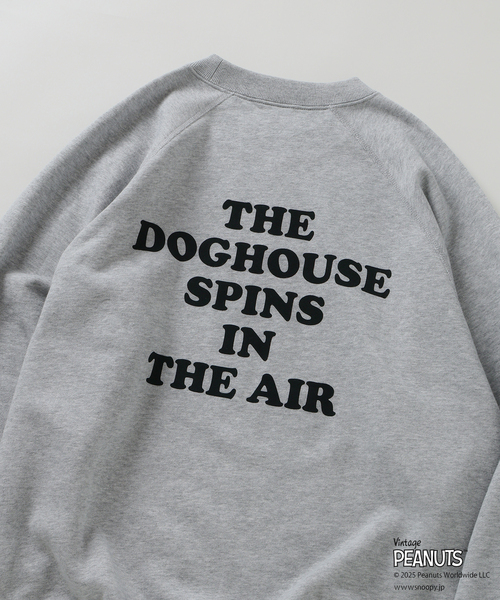 Vintage PEANUTS（ビンテージピーナッツ）の「PEANUTS / ピーナッツ 別注  FANTASY A&G INC プリント スウェット（スウェット・メンズ・ブラック/マスタード/ネイビー/グレー/アイボリー・X-LARGE/LARGE/MEDIUM）」の13枚目の写真