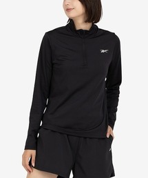 Reebok(���[�{�b�N)�̃N�H�[�^�[�W�b�v�g�b�v / CORE 1/4 ZIP LS MOCK NECK TOP(T�V���c/�J�b�g�\�[)