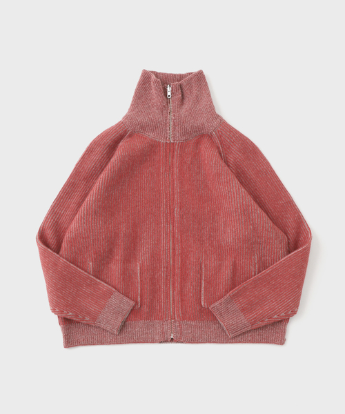 Name.（ネーム）の「Name./ネーム REVERSIBLE WOOL DRIVERS KNIT（カーディガン/ボレロ・メンズ・ブラック/オレンジ・2/1）」の2枚目の写真