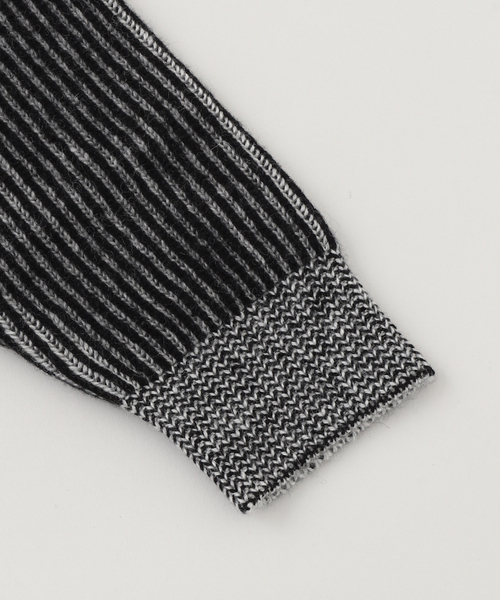 Name.（ネーム）の「Name./ネーム REVERSIBLE WOOL DRIVERS KNIT（カーディガン/ボレロ・メンズ・ブラック/オレンジ・2/1）」の10枚目の写真