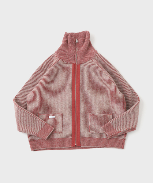 Name.（ネーム）の「Name./ネーム REVERSIBLE WOOL DRIVERS KNIT（カーディガン/ボレロ・メンズ・ブラック/オレンジ・2/1）」の13枚目の写真