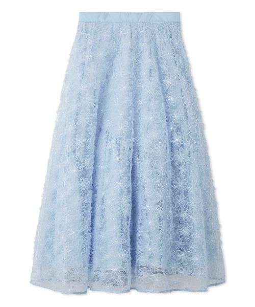 FURFUR（ファーファー）の「立体フラワーレーススカート（スカート・レディース・ホワイト/ブラック/サックスブルー・F）」の19枚目の写真