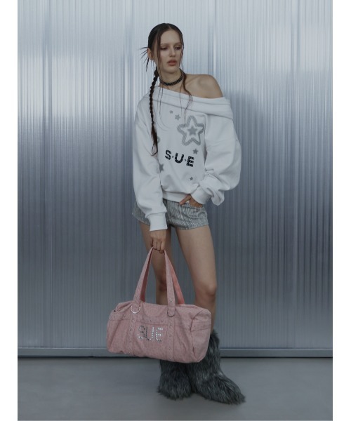 SETUPEXE(セットアップイーエックスイー)の「A'GEM/9 × .kom 『SETUPEXE/セットアップイーエックスイー』 LEO STUDDED DUFFEL BAG/レオパード スタッズ ダッフルバッグ(ドラムバッグ・レディース・パープル/ピンク/チャコールグレー・FREE)」の10枚目の写真