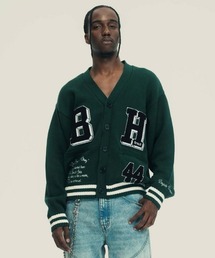 【BREATH】BH PATCH KNIT CARDIGAN / グリーン [BR25AW-N3002]