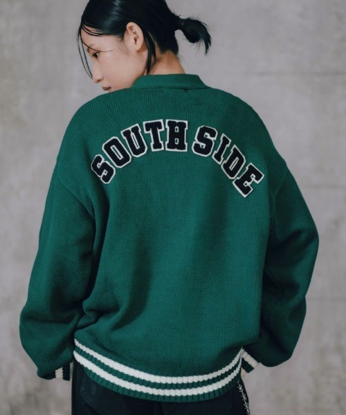 STYLISE（スタイライズ）の「【BREATH】BH PATCH KNIT CARDIGAN / グリーン [BR25AW-N3002]（カーディガン/ボレロ・メンズ・グリーン・M/L）」の7枚目の写真