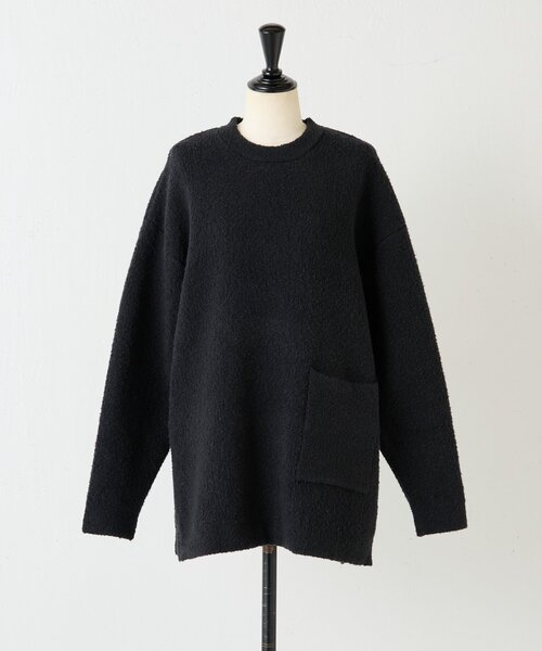 BEARDSLEY（ビアズリー）の「ブークレ接結スリットプルオーバー（ニット/セーター・レディース・ホワイト/ブラック・FREE）」の11枚目の写真