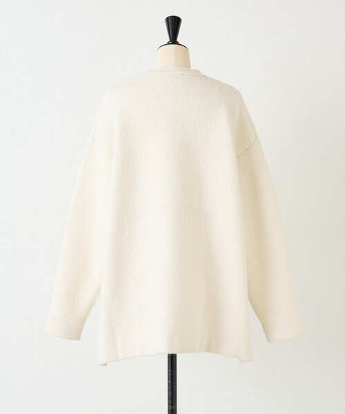 BEARDSLEY（ビアズリー）の「ブークレ接結スリットプルオーバー（ニット/セーター・レディース・ホワイト/ブラック・FREE）」の16枚目の写真