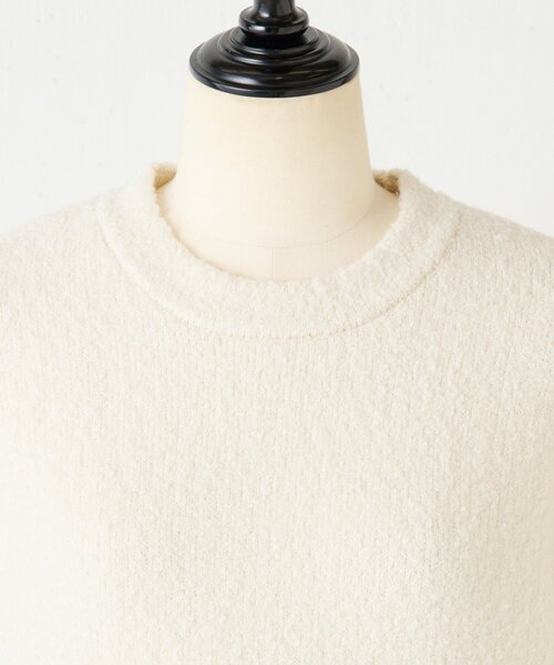 BEARDSLEY（ビアズリー）の「ブークレ接結スリットプルオーバー（ニット/セーター・レディース・ホワイト/ブラック・FREE）」の17枚目の写真