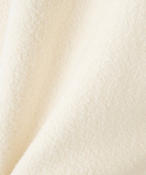 BEARDSLEY（ビアズリー）の「ブークレ接結スリットプルオーバー（ニット/セーター・レディース・ホワイト/ブラック・FREE）」の3枚目の写真