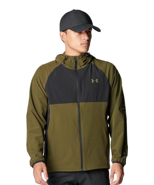 UNDER ARMOUR(アンダーアーマー)の「UAドライブ ウインド フルジップ ジャケット(ゴルフ/メンズ)(その他アウター・メンズ・グリーン系・M/XL/3XL/L)」の1枚目の写真