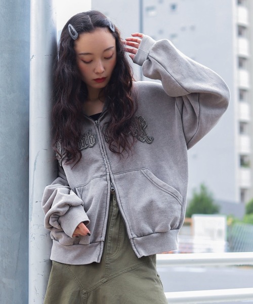 WEGO/ショートグラフィックZIPパーカー（パーカー）｜WEGO（ウィゴー