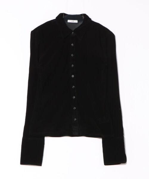 CLANE》 TULLE FLOCKY SHIRTS CLANE - チュールフロッキーシャツ | TULLE FLOCKY SHIRTS (GREEN