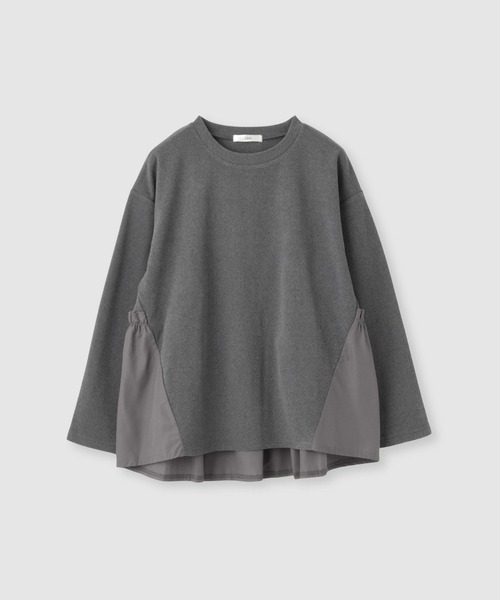 Mac-House(マックハウス)の「Idnes 360°美シルエット ペプラムプルオーバー(Tシャツ/カットソー・レディース・グレー/ブラック/アイボリー・FREE)」の16枚目の写真