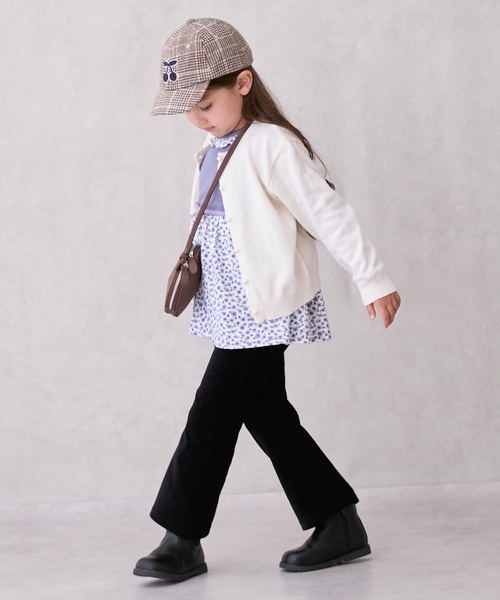 petit main（プティマイン）の「カットコールフレアパンツ（その他パンツ・キッズ・ブラック/ライトピンク/ブルー/アイボリー/ダークブラウン・100cm/120cm/80ｃｍ/130cm/110cm/90cm）」の14枚目の写真