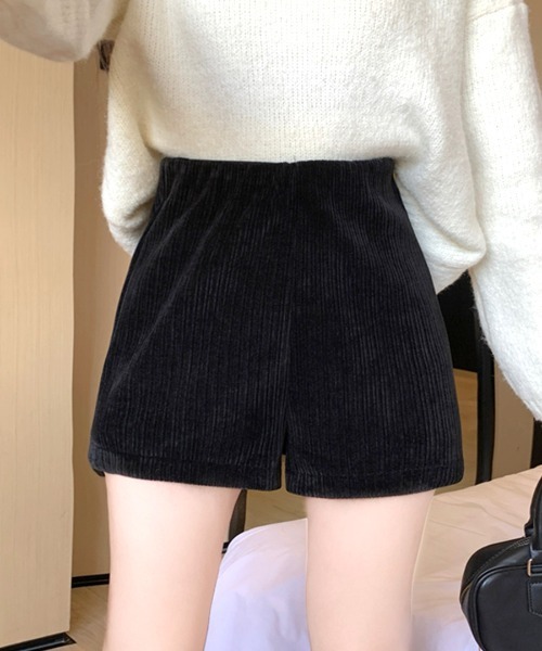 REMUR(レミュール)の「コーデュロイハイウエストショートパンツ(その他パンツ・レディース・ブラウン/ライトベージュ・M/S/L)」の7枚目の写真