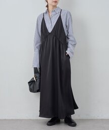 ガリャルダガランテディープキャミソールワンピース ブラック GALLARDAGALANTE｜ガリャルダガランテのワンピース（ブラック/黒色系