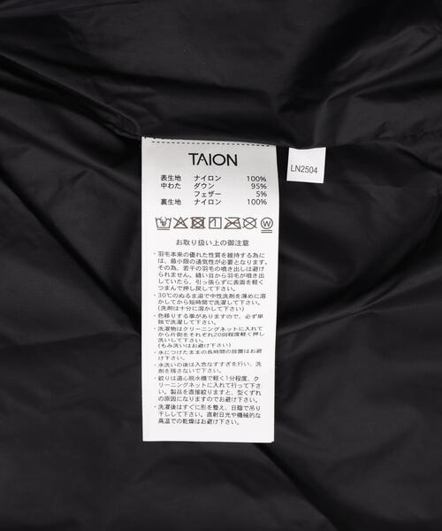 TAION(タイオン)の「TAION/タイオン/“SINGLE SNAP BUTTON"DOWN GILET(ダウンベスト・メンズ・チャコールグレー/ブラック・M/L/XL)」の17枚目の写真