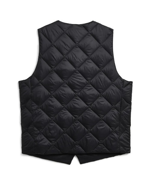 TAION(タイオン)の「TAION/タイオン/“SINGLE SNAP BUTTON"DOWN GILET(ダウンベスト・メンズ・チャコールグレー/ブラック・M/L/XL)」の4枚目の写真