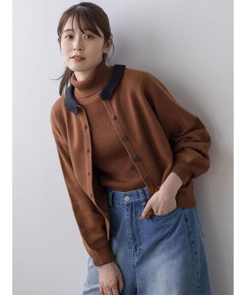 Samansa Mos2(サマンサ モスモス)の「【ゆべし×Samansa Mos2】ティペット付リブニット(ニット/セーター・レディース・ベージュ/レッド/ブラック/キャメル・F)」の19枚目の写真