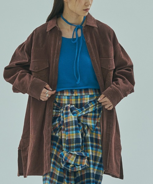 INDIA IS BEAUTIFUL(インディアイズビューティフル)の「【ROSE BUD別注】(INDIA IS BEAUTIFUL)WESTERN SHIRTS JACKET(その他アウター・レディース・ブラック/ブラウン・ONE SIZE)」の1枚目の写真