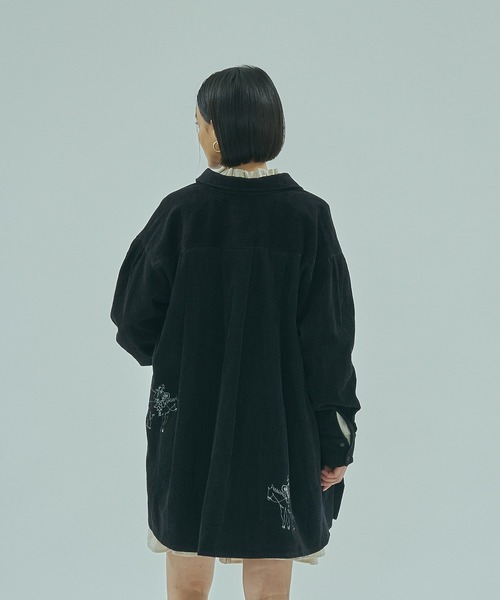 INDIA IS BEAUTIFUL(インディアイズビューティフル)の「【ROSE BUD別注】(INDIA IS BEAUTIFUL)WESTERN SHIRTS JACKET(その他アウター・レディース・ブラック/ブラウン・ONE SIZE)」の5枚目の写真