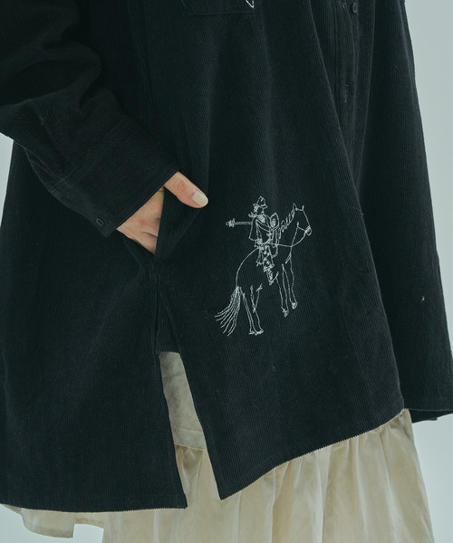 INDIA IS BEAUTIFUL(インディアイズビューティフル)の「【ROSE BUD別注】(INDIA IS BEAUTIFUL)WESTERN SHIRTS JACKET(その他アウター・レディース・ブラック/ブラウン・ONE SIZE)」の12枚目の写真