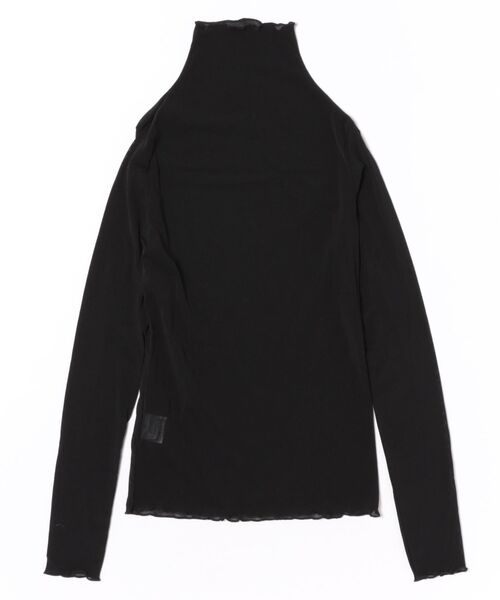 INASTUDIOS(イーナストゥディオス)の「ハイネック シアーレイヤードカットソー レディース(Tシャツ/カットソー・レディース・ベージュ/ブラック/アイボリー/グレー・FREE)」の5枚目の写真