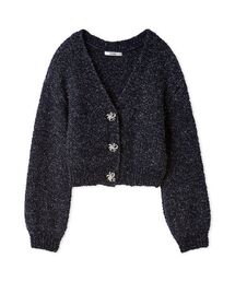 SNIDEL | ビジューリボンショートカーディガン(カーディガン/ボレロ)