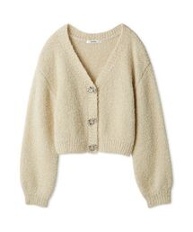 SNIDEL | ビジューリボンショートカーディガン(カーディガン/ボレロ)