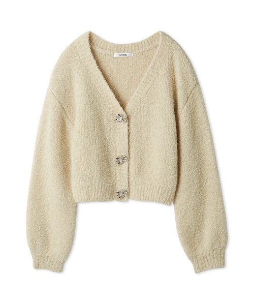 ビジューリボンショートカーディガン（カーディガン/ボレロ）｜SNIDEL