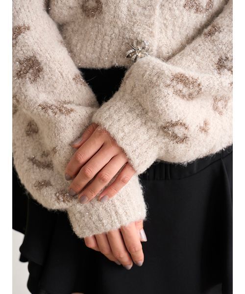 ビジューリボンショートカーディガン（カーディガン/ボレロ）｜SNIDEL