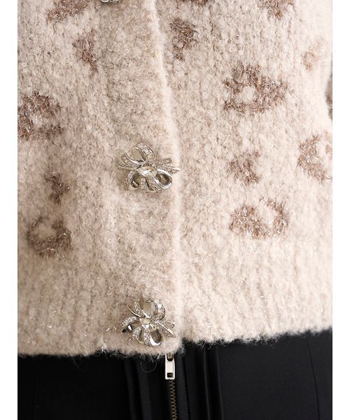 ビジューリボンショートカーディガン（カーディガン/ボレロ）｜SNIDEL