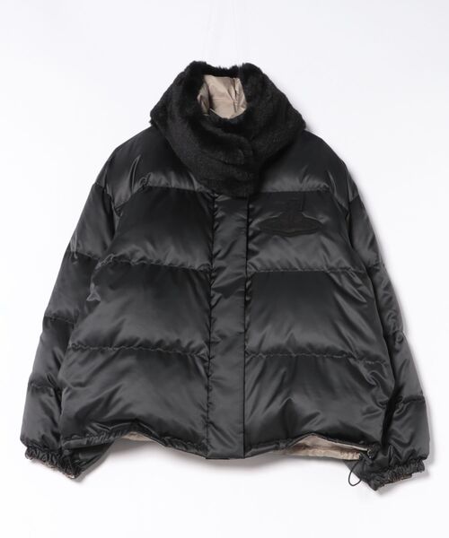 ﾘｻｲｸﾙﾎﾟﾘｴｽﾃﾙﾀﾌﾀﾌｧｰ付ﾘﾊﾞｰｼﾌﾞﾙﾀﾞｳﾝ（その他アウター）｜Vivienne