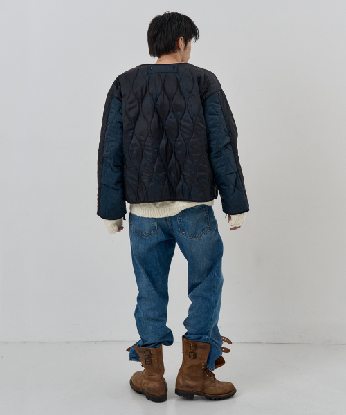 NUAKLE(ヌアクル)の「(m) カモフラージュキルティングジャンパー_ネイビー(その他アウター・メンズ・その他・1/2)」の5枚目の写真