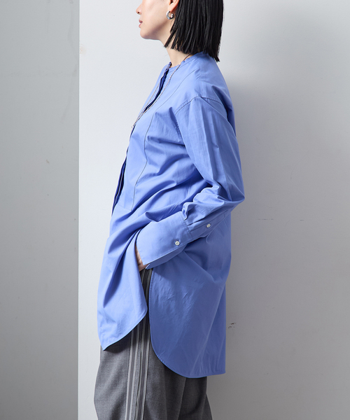 イエナ VERMEIL par iena ラインタッチギャザースリーブシャツ イエナ