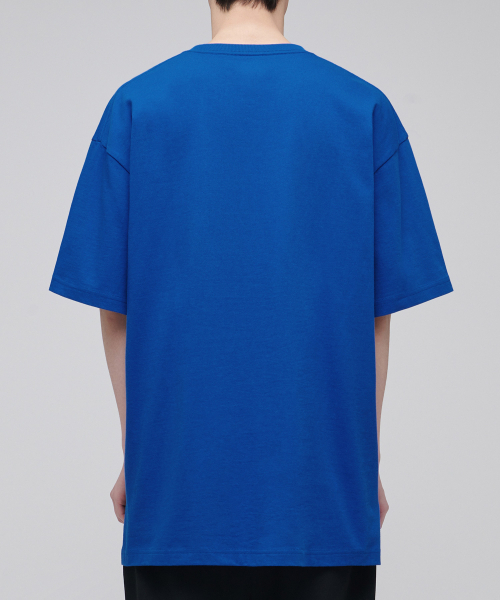 MUSINSA STANDARD（ムシンサスタンダード）の「オーバーサイズクルーネックTシャツ[ブルー]（Tシャツ/カットソー・メンズ・その他・SMALL/MEDIUM/LARGE/X-LARGE/XX-LARGE/XXX-LARGE）」の2枚目の写真